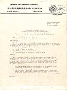 Resolução OEA/Ser./J/11.7 Doc.92 da comissão IV