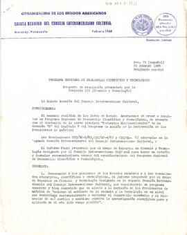 Resolução OEA/Ser./J/11.7 Doc.79 da comissão III