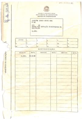 Processo confidencial nº 1297/68, do Cel. Carlos de Meira Mattos, Presidente da Comissão Especial do MEC