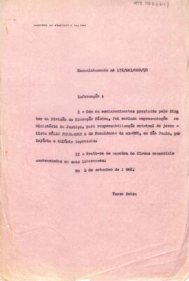 Ofício confidencial nº 460/DSI/SI/MEC/68, do Diretor da DSIMEC