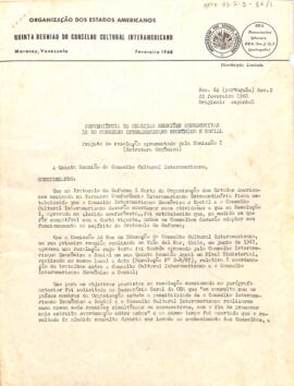 Resolução OEA/Ser./J/11.7 Doc.64 da comissão I