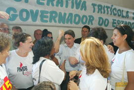 O Governador Germano Rigotto inaugura sede da prefeitura de Capão do Cipó. Autor: Jefferson Bernardes