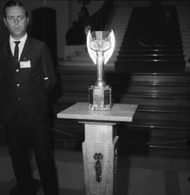 Taça Jules Rimet em exposição no Palacio Piratini