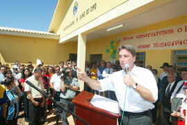 O governador Germano Rigotto inaugura sede da prefeitura de Capão do Cipó. Autor: Jefferson Bernardes