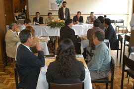 Vice-governador, Antônio Hohlfeldt em reunião-almoço com empresários no City Hotel. Autor: Ivan de Andrade